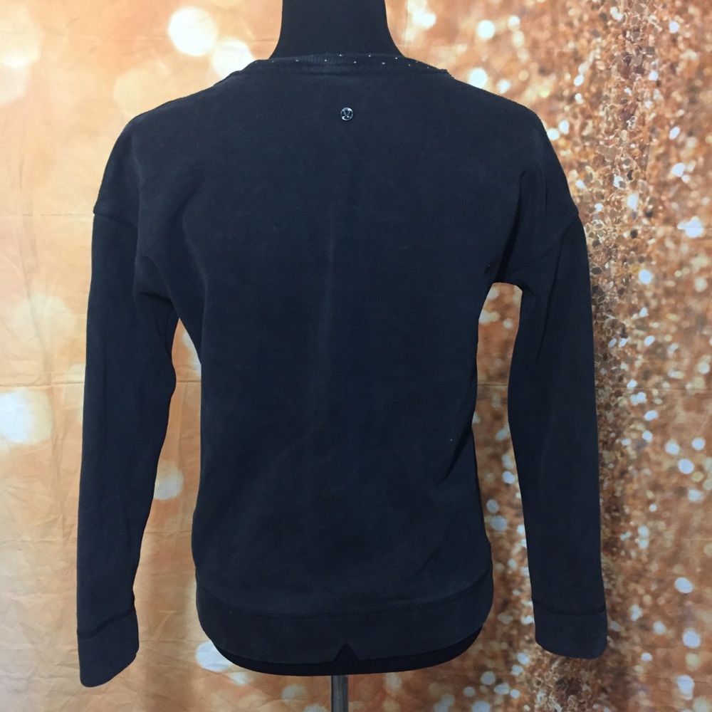 Lululemon Keep Up Crew Black Pullover Sweatshirt sweater - Picture 8 of 11